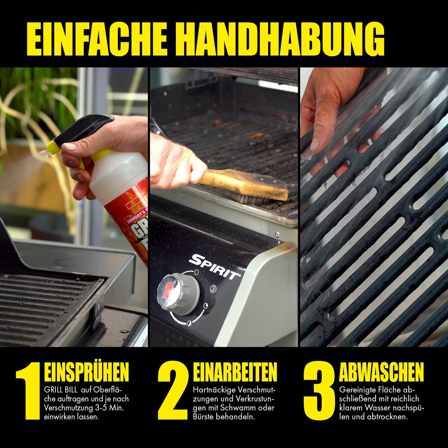 Grill Bill Grill Reiniger in der Anwendung